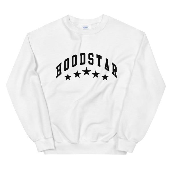HOODSTAR 5tar Sweatshirt - White-HOODSTAR