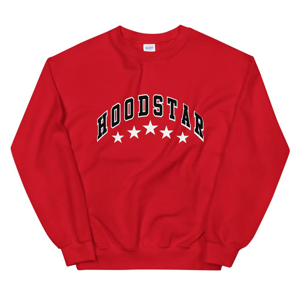 HOODSTAR 5tar Sweatshirt - Red-HOODSTAR