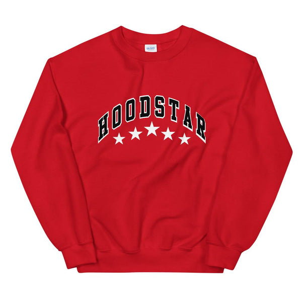 HOODSTAR 5tar Sweatshirt - Red-HOODSTAR